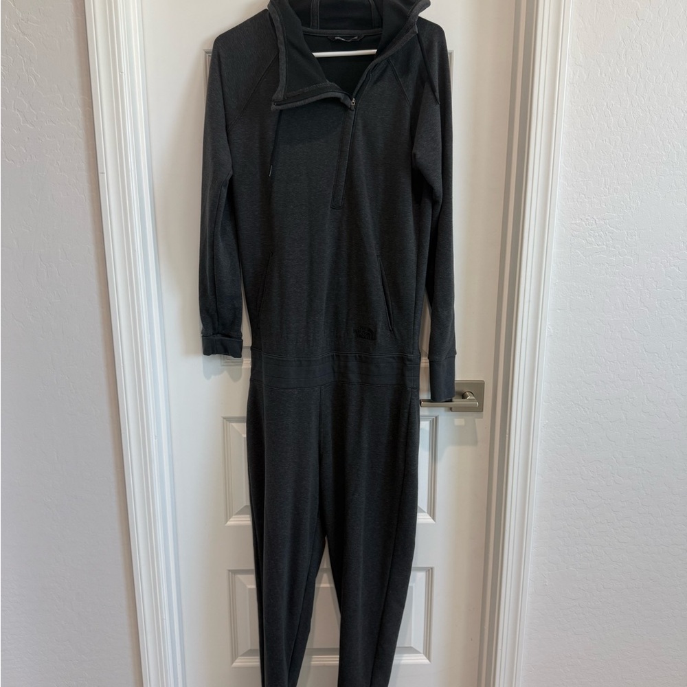North FaceCharcoal Hooded Jumpsuit
